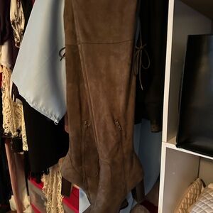 Brown Suede thigh high Boots